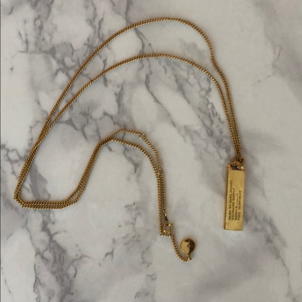 Marc jacobs long tag necklace